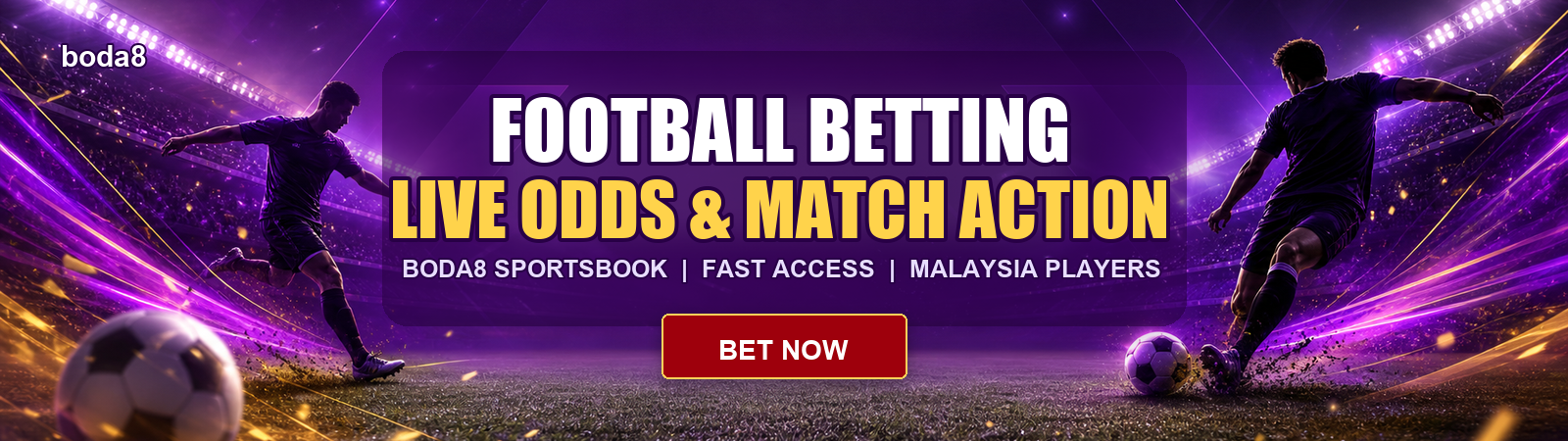Boda8 football betting Malaysia sportsbook banner